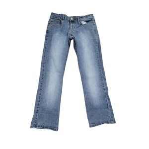 Angles Jeans Girl's 7 Blue Denim‎ Straight Leg Pull-On Stretch Outdoor Preppy